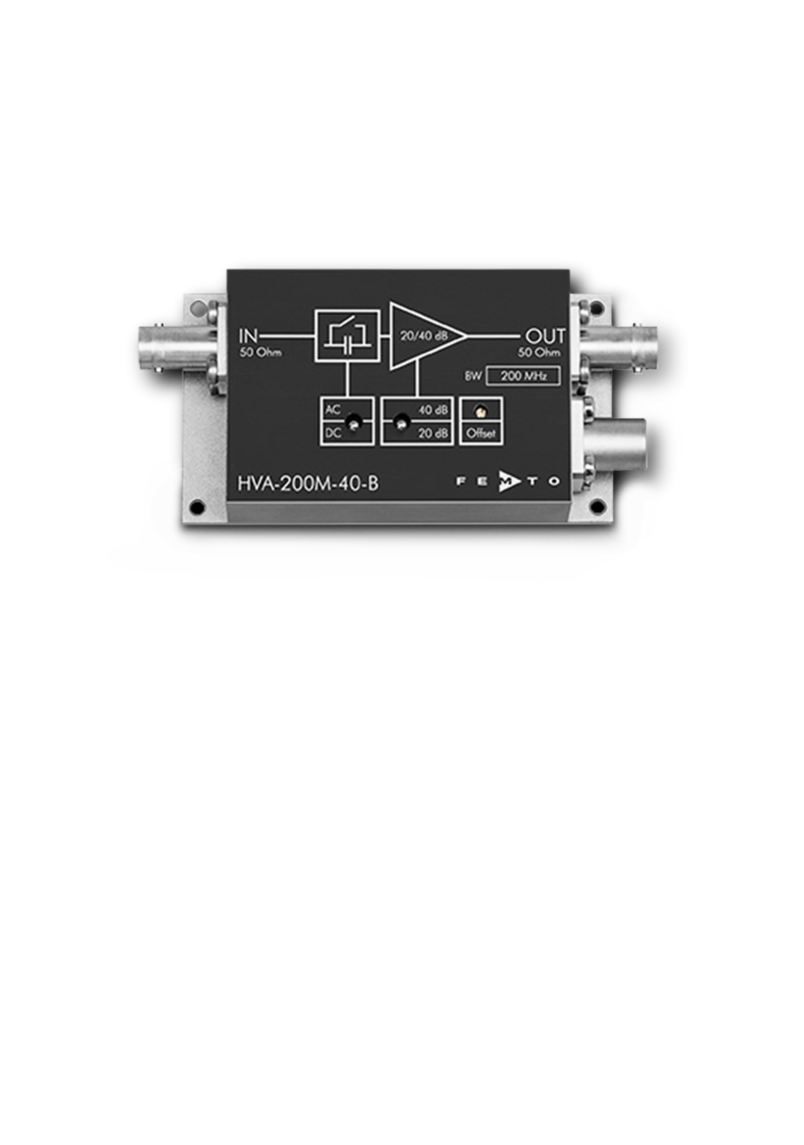 Wideband voltage amplifier series HVA-200M-40B