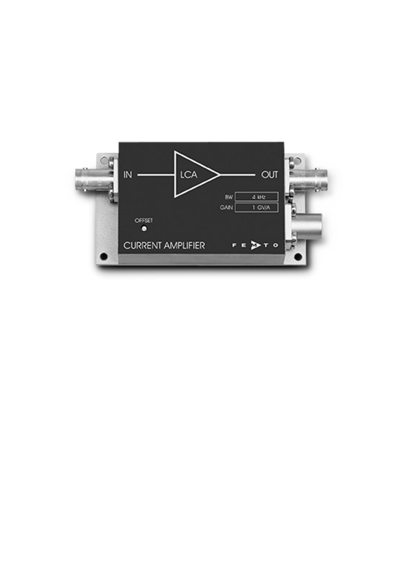 Ultra Low Noise Transimpedance Current Amplifier LCA-4K-1G