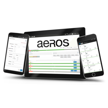 Graphic representation of the aeRos cloud-based workflow and test-data management platform.