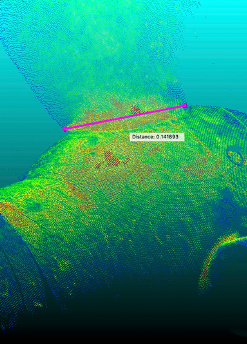 3D underwater inspection of a three blade propeller with millimeter accuracy