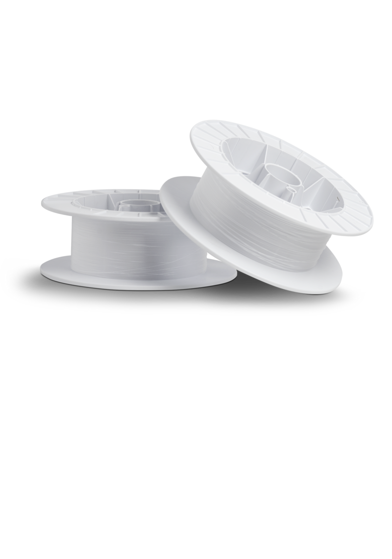 Plastic glass fibers for signal and light transmission