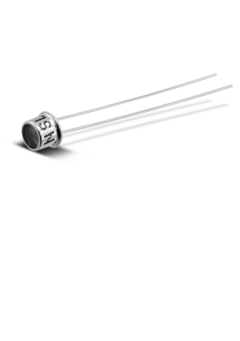 Photoresistor (LDR) for light-dependent sensor technology in cost-sensitive applications.