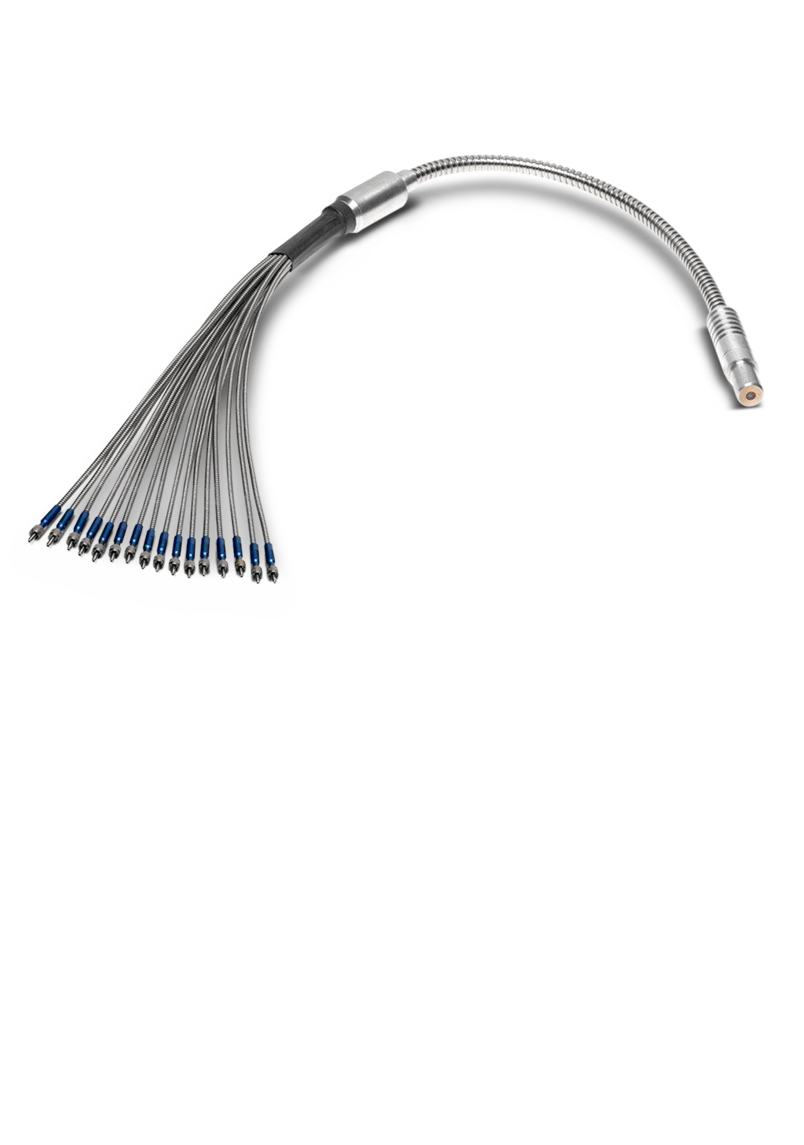 Stripwound Multilegged Fiber Assembly Stripwound Multilegged Fiber Assembly