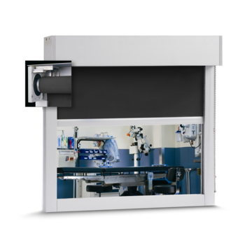 Laser protective shield for shielding laser radiation