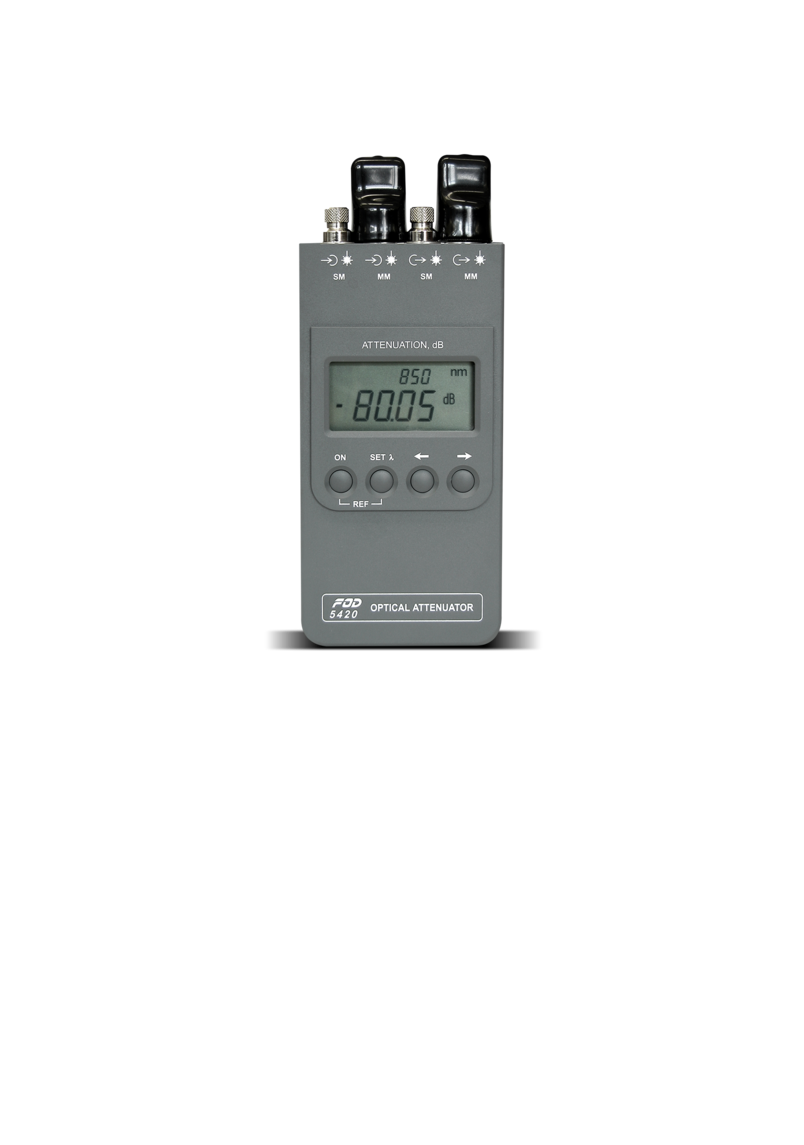 FOD 5420 - Variable Optical Attenuator/Faseroptischer Abschwächer FOD 5420 - Variable Optical Attenuator/Faseroptischer Abschwächer