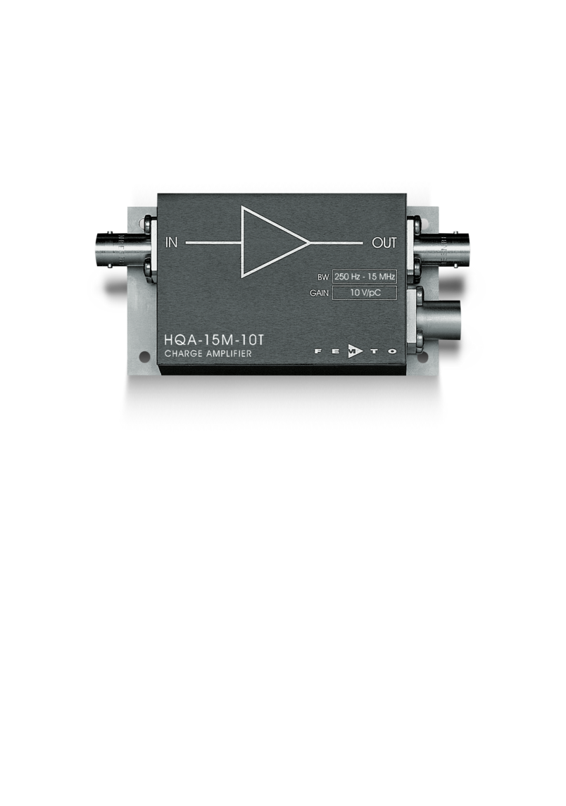 Charge amplifier for precise current and charge measurements Charge amplifier for precise current and charge measurements