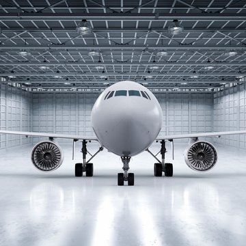 Airplane in Hangar