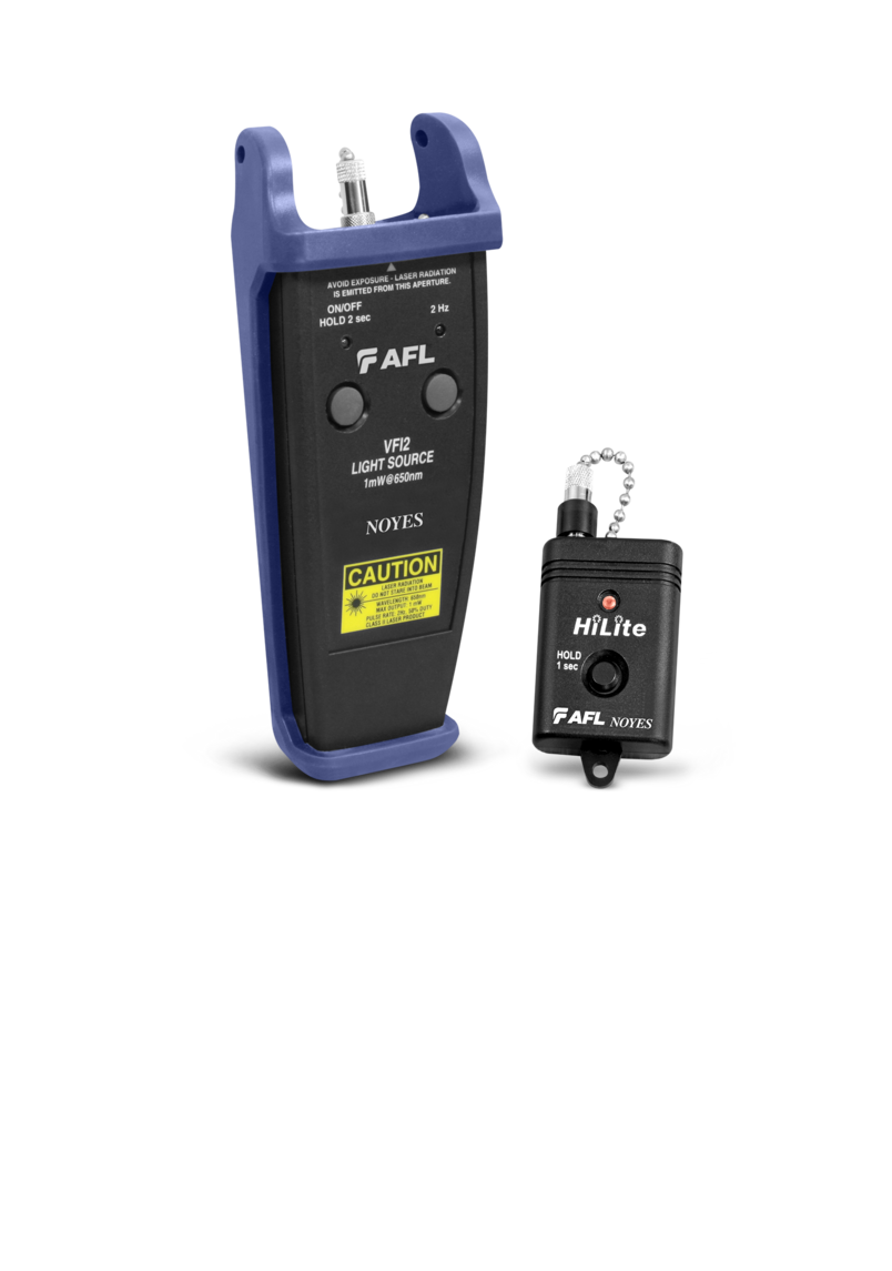 Visible-red visual fault locator for detecting breaks, bends, and faults. Visible-red visual fault locator for detecting breaks, bends, and faults.