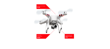Graphical representation of a LiDAR system on a drone Graphical representation of a LiDAR system on a drone