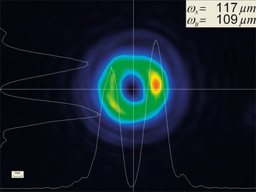 Donut profile of a diffractive Vortex element Donut profile of a diffractive Vortex element