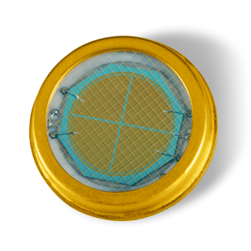 Diagram of a p-doped semiconductor material