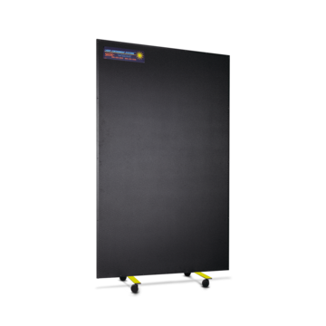 Barrière de sécurité laser métallique mobile