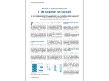 Successful Entry into FTTH Technology