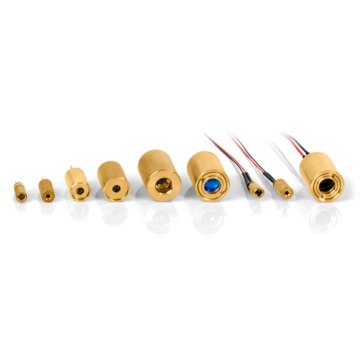 Compact laser module for precise light emission