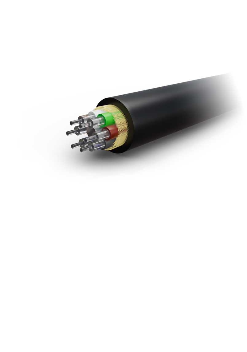 Outdoor Cable with Step Index Hard Clad Fibers Breakout Cable Outdoor Cable with Step Index Hard Clad Fibers Breakout Cable