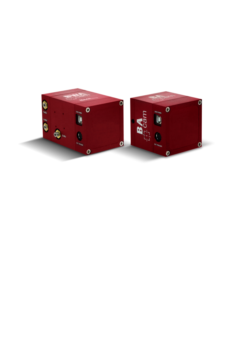 Camera module for monitoring and adjusting laser beams