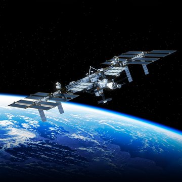 International Space Station Orbiting Earth International Space Station Orbiting Earth