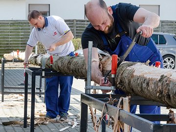 Preparing the Maypole Preparing the Maypole