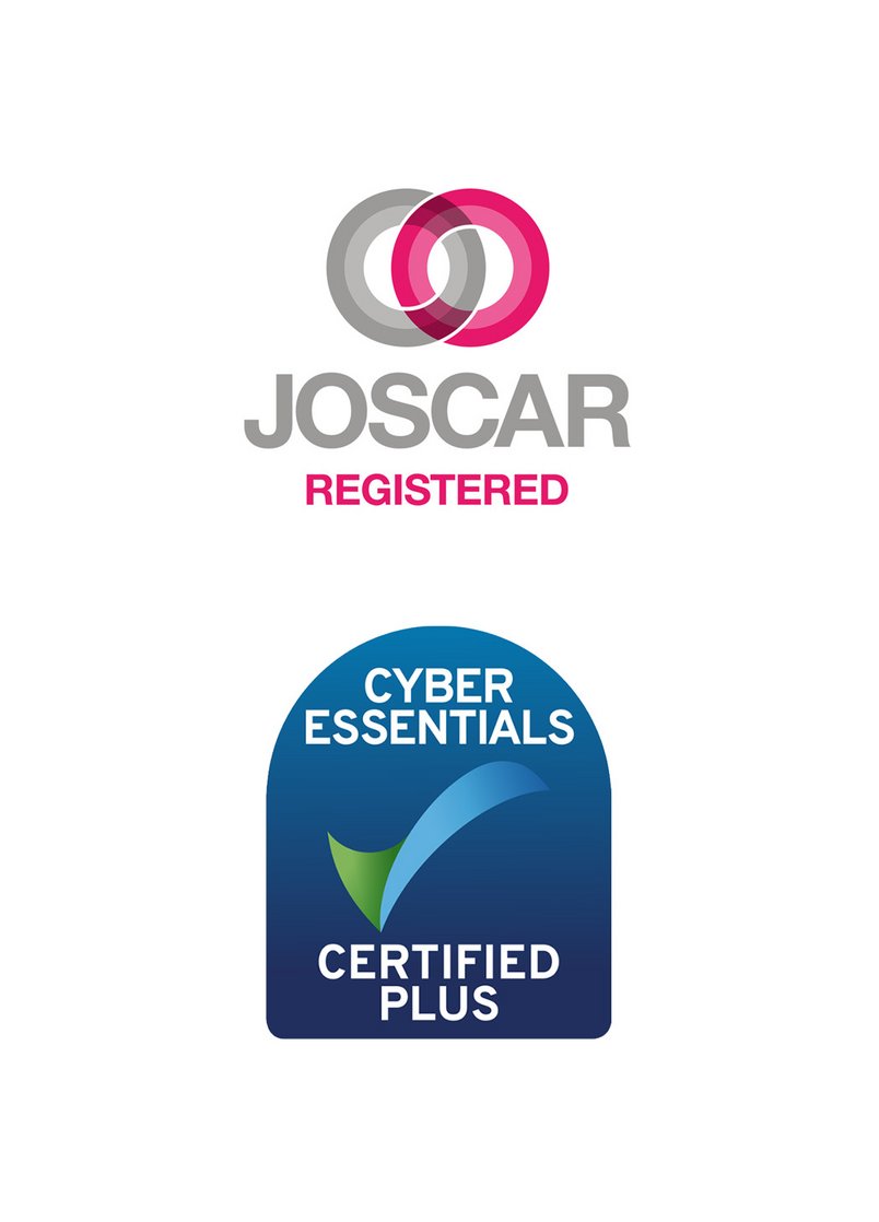 JOSCAR Registered and Cyber Essentials Certified Plus Logo
