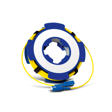 Ein- und Auskoppelfasern für Mess- und Prüfaufbauten in Glasfasernetzen