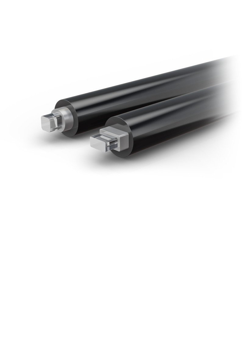 Special glass fiber geometry with square core Special glass fiber geometry with square core